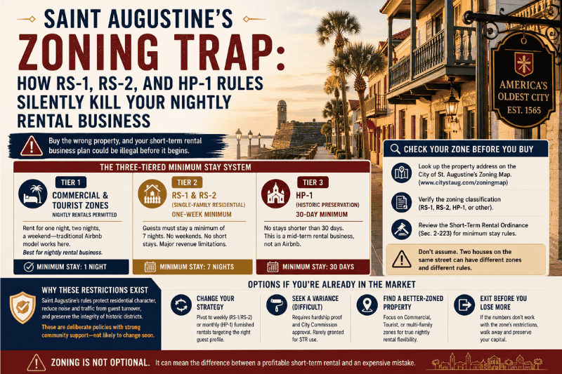 Blog Post Image With Tables Highlighting Traps in St. Augustine's STR Regulation